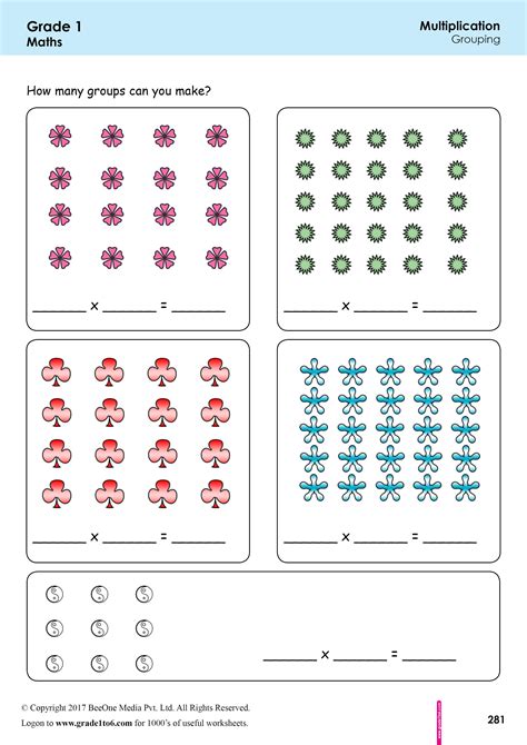 Multiplication As Equal Groups Worksheet