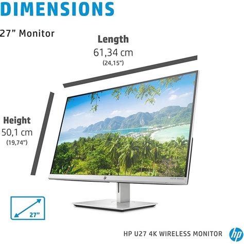 Hp U27 4k Monitor Inalámbrico 27 Led Ips Ultrahd 4k Freesync