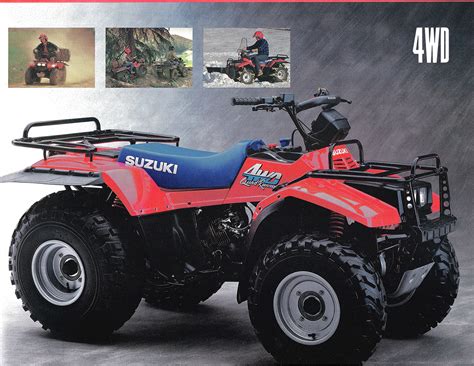 1987 1988 Suzuki Quadrunner LT 4WD Sales Brochures MDW