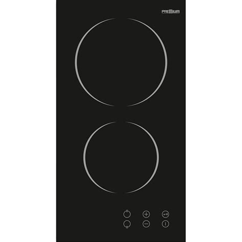 Plaque Vitroceramique Premium Electrique 2 Feux 30 Cm Noir SpaceNet