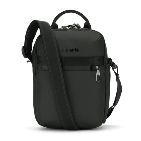 Сумка антивор Pacsafe Metrosafe X vertical crossbody, черный, 6 л ...