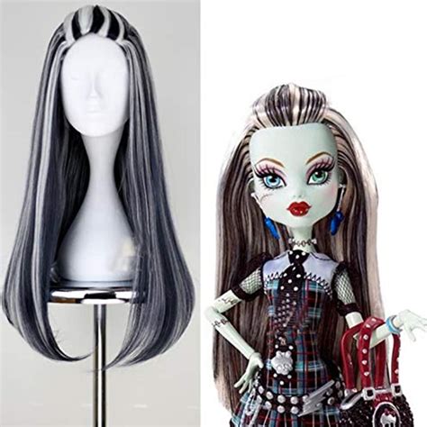 Blue Bird Monster High Frankie Stein Cosplay Wig Synthetic