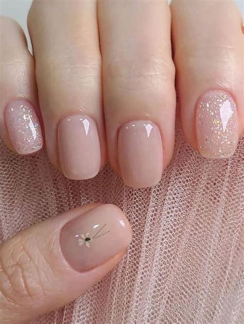 Korean Inspired Nude Nail Designs For A Chic Look Nude Nail Designs Simple Nails Nude