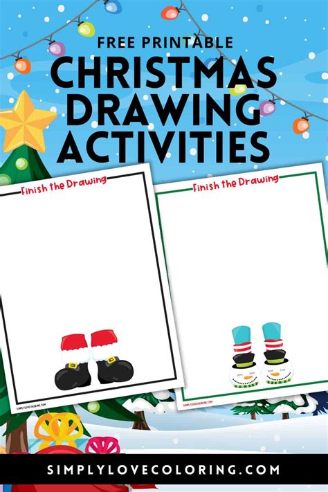 13 Christmas Drawing Activities: Finish the Picture (Free PDF ...