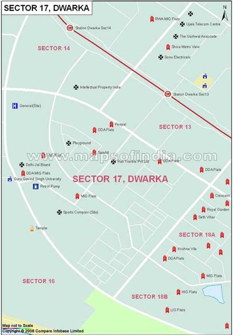 Sector 17 Dwarka Map