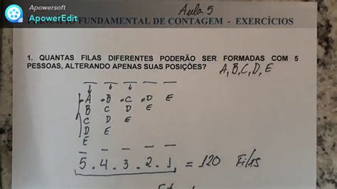 ANÁLISE COMBINATÓRIA PFC AULA 5 YouTube