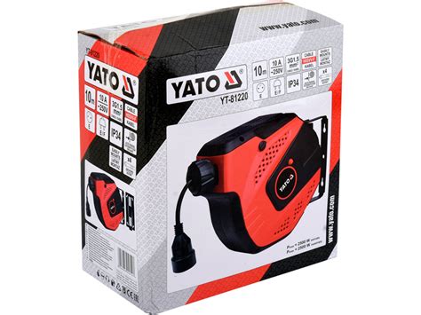 Сетевой удлинитель на катушке 10 метров 3х1.5 мм² Yato YT-81220 купить ...