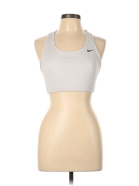 Nike Women Silver Sports Bra L Ebay