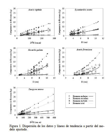 Ecuaciones Alom Tricas Para Estimar Biomasa A Rea De Cinco Especies Del