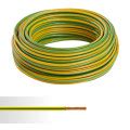 Fil électrique rigide ho7v r 25mm² vert jaune couronne de 100m