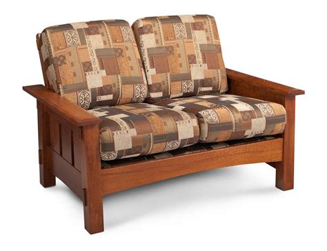 Mccoy Loveseat In Your Choice Of Wood And Finish Modern Bungalow