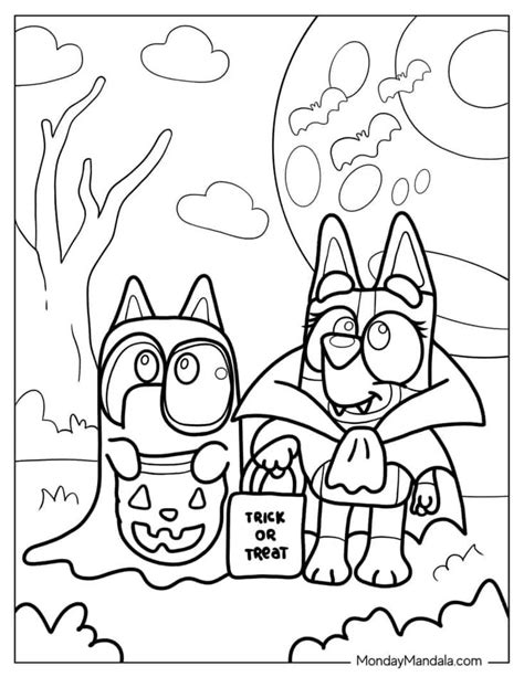 Bluey Coloring Pages Free Pdf Printables Free Halloween Coloring