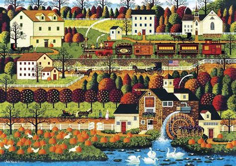 Buffalo Games Charles Wysocki Americana Collection Honey Valley 500