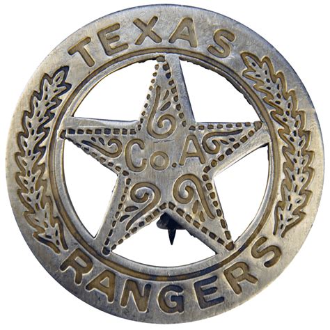 Texas Ranger Badge Oh3011 Medieval Collectibles