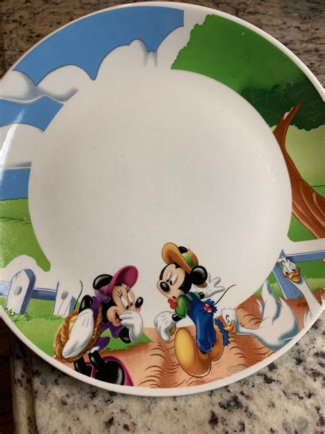 Gibson Mickey Mouse Full Size Plate Etsy