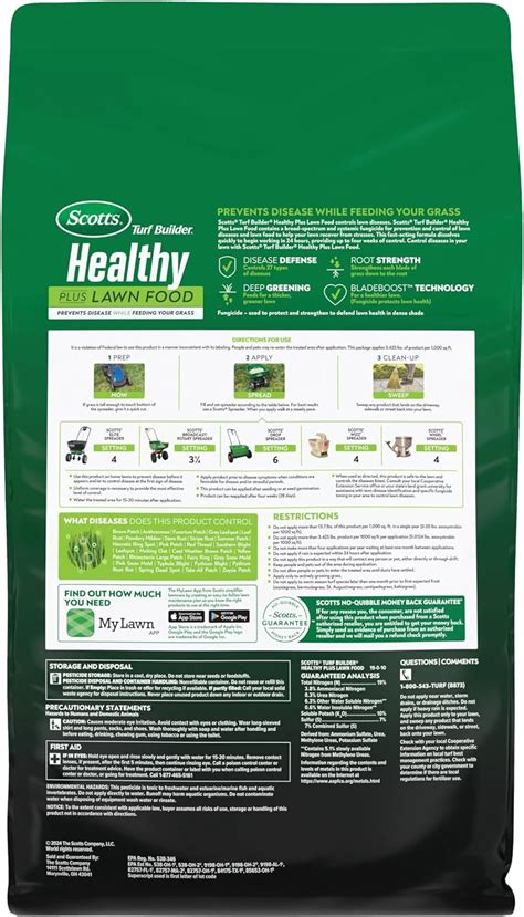 Scotts Turf Builder Healthy Plus Césped Food Chile Ubuy