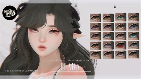 Elara Eye Mod Female Male DT Update The Glamour Dresser Final