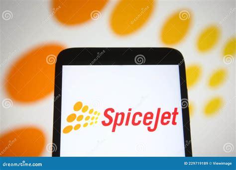 SpiceJet logo editorial stock image. Image of information - 229719189