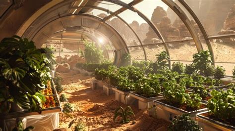 Premium Photo Bthe Future Of Farming On Mars