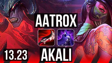 Aatrox Vs Akali Top 8 0 1 7 Solo Kills 1 5m Mastery Legendary