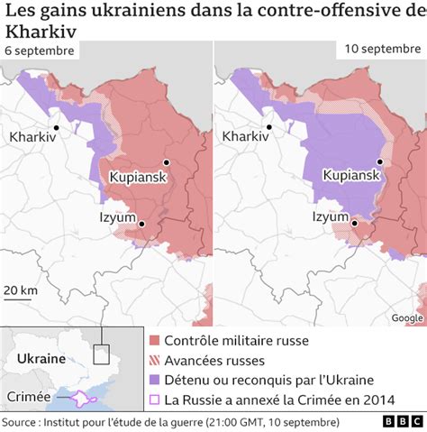 Guerre Ukraine Russie L Offensive De Kharkiv En Cartes Bbc News