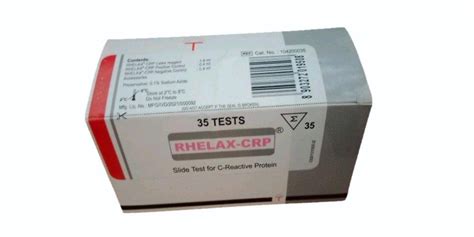 Rhelax Crp Slide Test C Reactive Protein 35 Tests At Best Price In