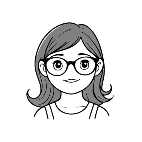 A Woman Wearing Glasses A Premium Ai Generated Vector