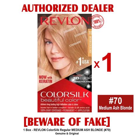 REVLON Colorsilk BEAUTIFUL Color Revlon MEDIUM ASH BLONDE 70