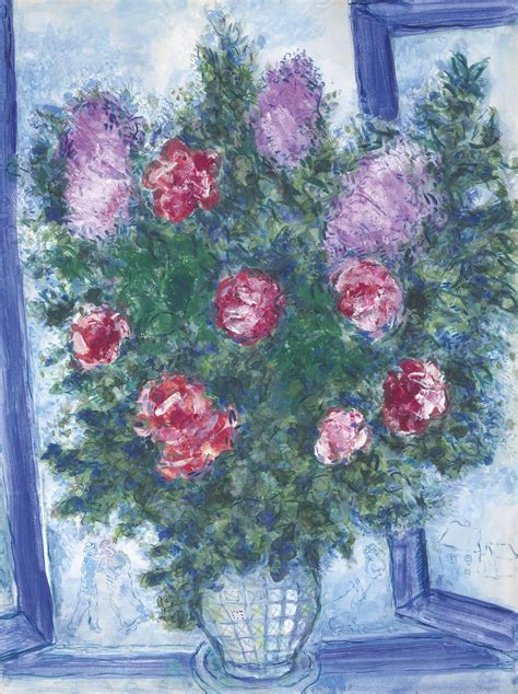 Marc Chagall 1887 1985 Vase De Fleurs Christies