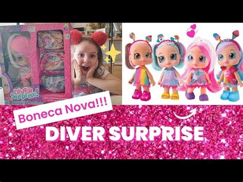 Abrindo minha boneca nova DIVER SUPRISE Presente de Aniversário 6 anos