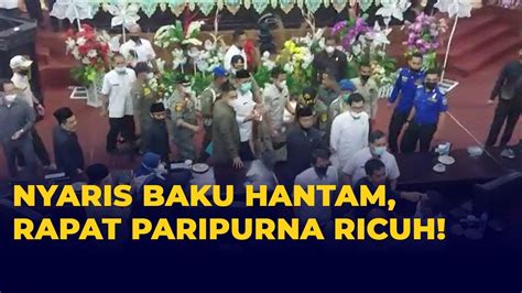 Sidang Paripurna Di Solok Rusuh Anggota DPRD Nyaris Baku Hantam