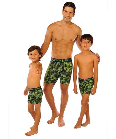 Daddy And Son Boxer Briefs Matching Stretch Underwear Set Father Dad Son