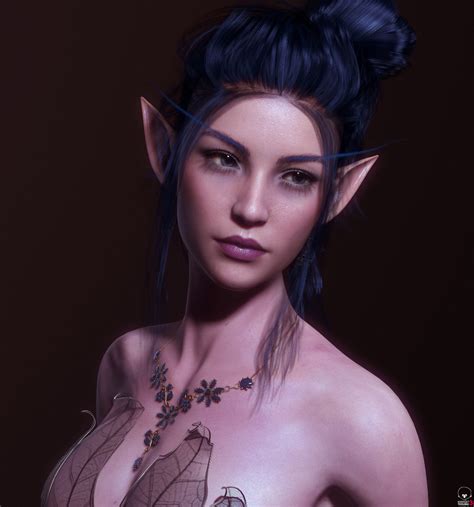 Night Elf 王 琛 Female Elf Fantasy Art Women Fantasy Girl