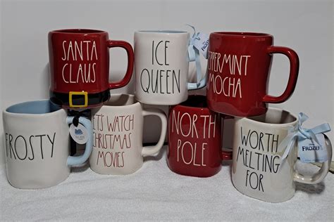 Rae Dunn Christmas Mugs Frosty, Lets Watch Christmas Movies, North Pole ...