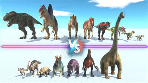 All Dinosaurs Battle | Animal Revolt Battle Simulator - YouTube