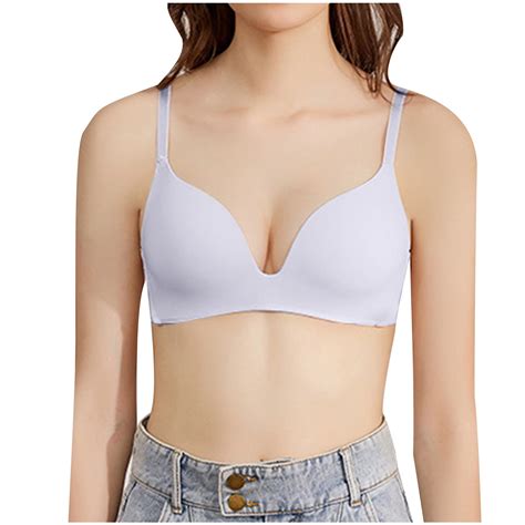 Patlollav Summer Bras Clearance 2024 Lightweight Non Steel Ring Bra