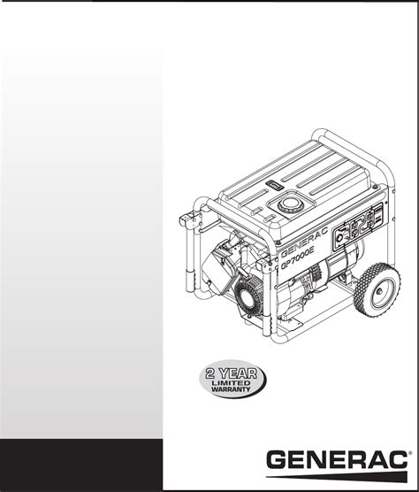 Generac Portable Generator Watt User Guide Manualsonline