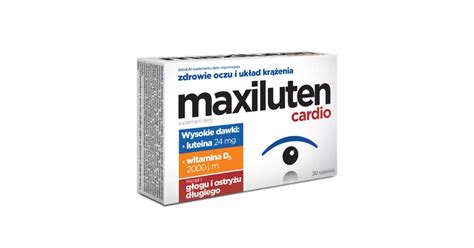 Maxiluten cardio 30 tabletek opinie skład i cena Apteka Nowa