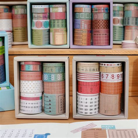 10 Stks Set Washi Tape Set Kalender Schema Diy Ver Grandado