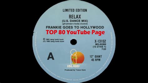 Frankie Goes To Hollywood Relax U S Dance Mix Youtube