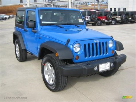 2011 Cosmos Blue Jeep Wrangler Sport S 4x4 45331792 Photo 7