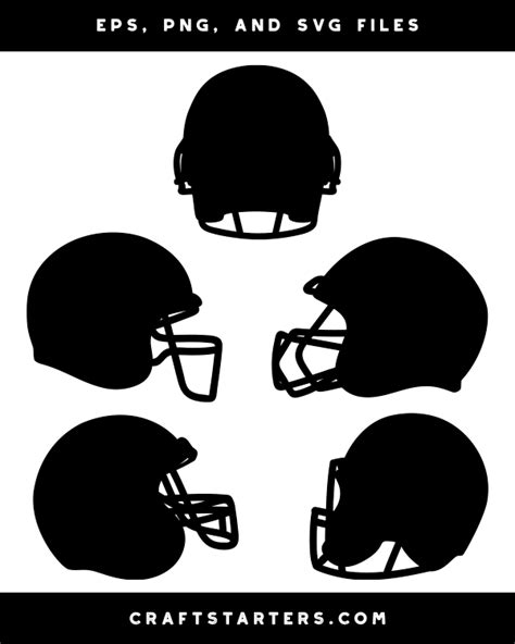 Football Helmet Silhouette Clip Art