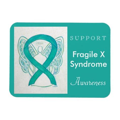 Fragile X Syndrome Awareness Ribbon Angel Magnet Zazzle