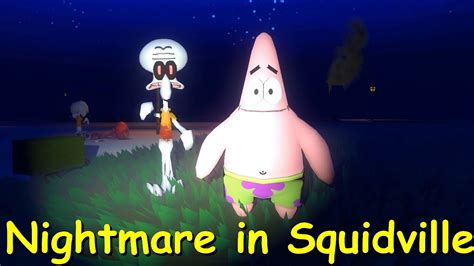 Nightmare In Squidville Full Playthrough Gameplay Spongebob Horror