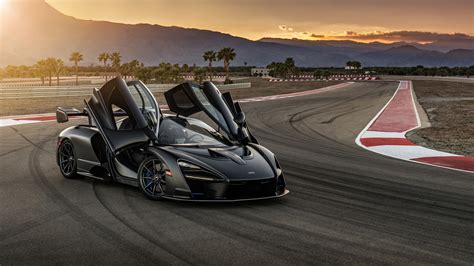 Black Car Luxury Vehicle 4K Sports Car Mclaren Mclaren Senna