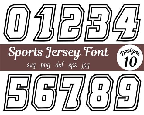 Sports Jersey Font Svg Bundle, Sports Jersey Font Png Bundle, Sports ...