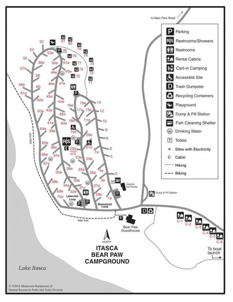 Itasca State Park - Maplets Throughout Itasca State Park Trail Map ...