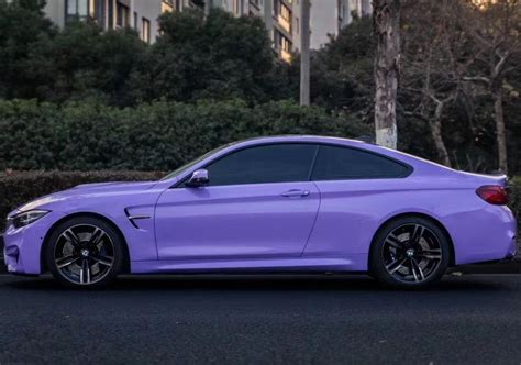 BMW M4 Wrap Best Ravoony Glossy Lavender Purple Car Wrap BMW M4 Wrap