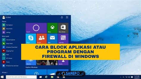 Cara Blok Aplikasi Dengan Firewall Laptop Windows Di 10 Langkah Paling