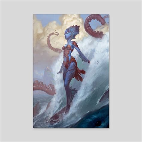 Kiora The Crashing Wave An Art Acrylic By Tyler Jacobson Inprnt